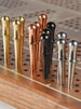 12-Classic Cribbage Board Pegs for 1/8 