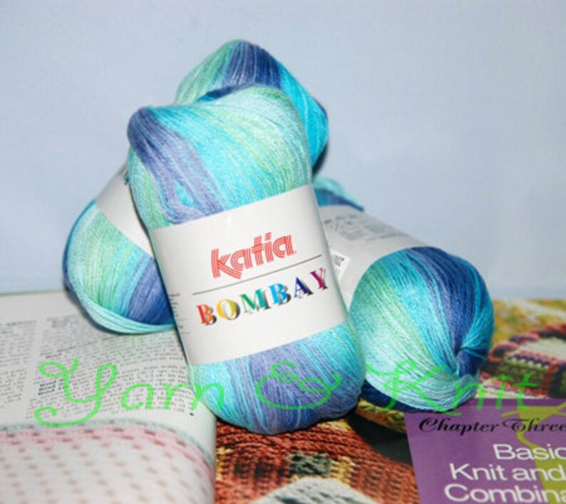 Mercerized.Baumwolle,100G Katia Bombay