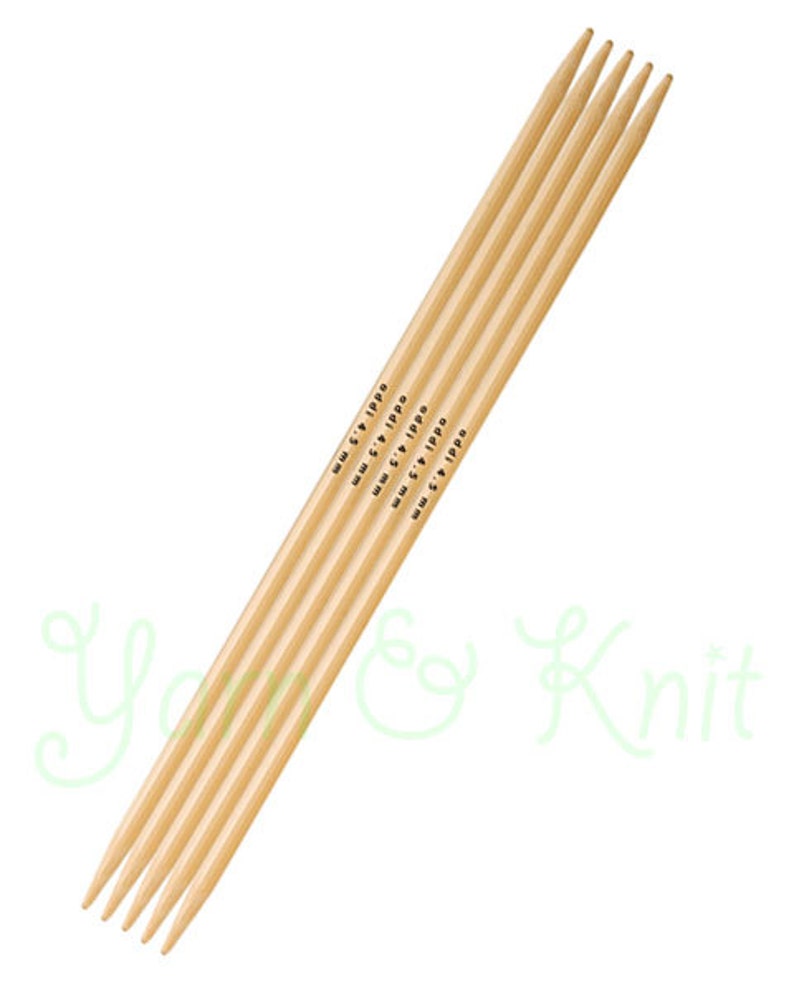 Addi Bamboo Double Pointed Knitting Needles Etsy