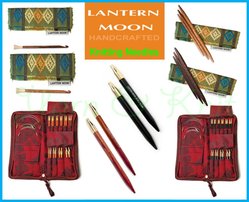 Ebony Interchangeable Needles Tips Lantern Moon Handcrafted Etsy