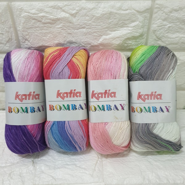 Katia Bombay. Mercerisé.Baumwolle,100G