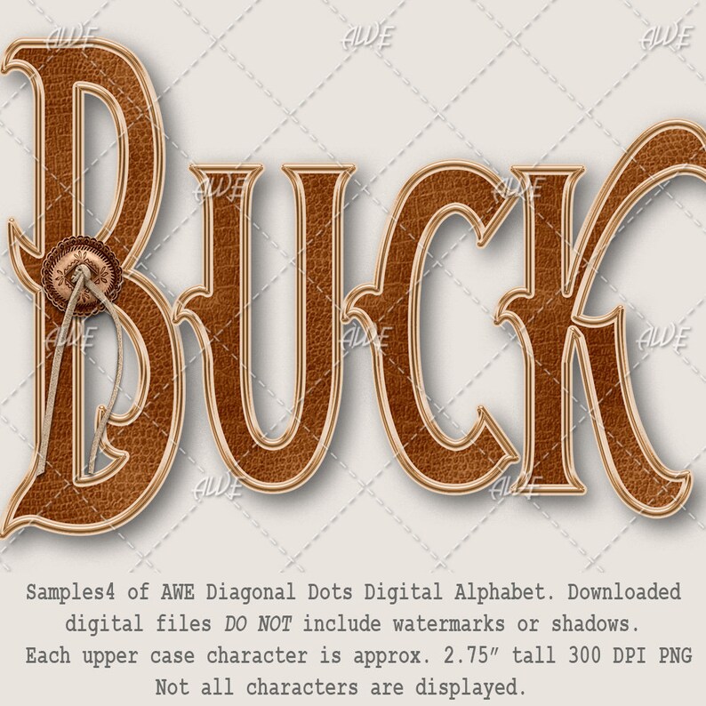 Western Trail Digital Alphabet by Awesomescrapper - High Quality, 300 ...