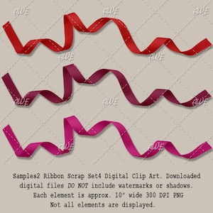 Ribbon Scrap Set4 Digital Clip Art by Awesomescrapper - High Quality ...