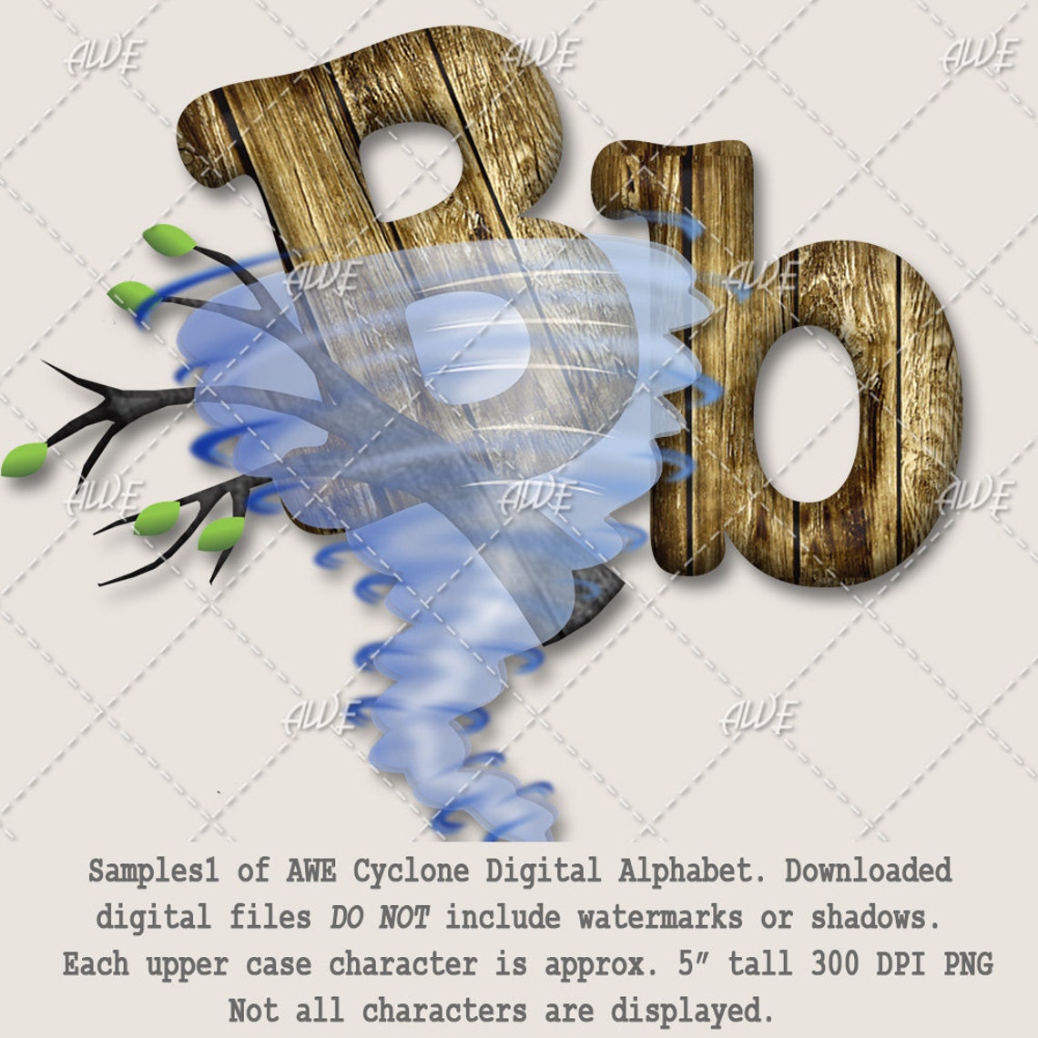 Cyclone Digital Alphabet by Awesomescrapper - High Quality, 300 DPI ...
