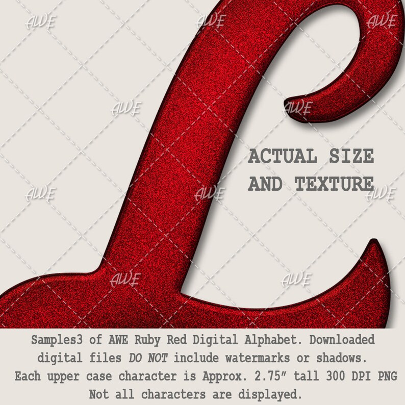 Redbyte Lettering Ruby Red Digital Alphabet by Awesomescrapper, Red, Texture, Texture ...