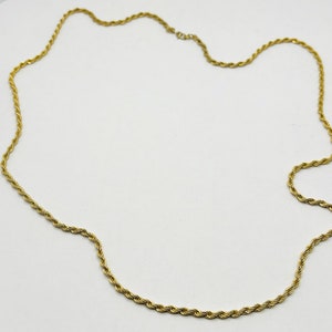 1980s Vintage Monet Twisted Chain Necklace