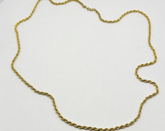 1980s Vintage Monet Twisted Chain Necklace