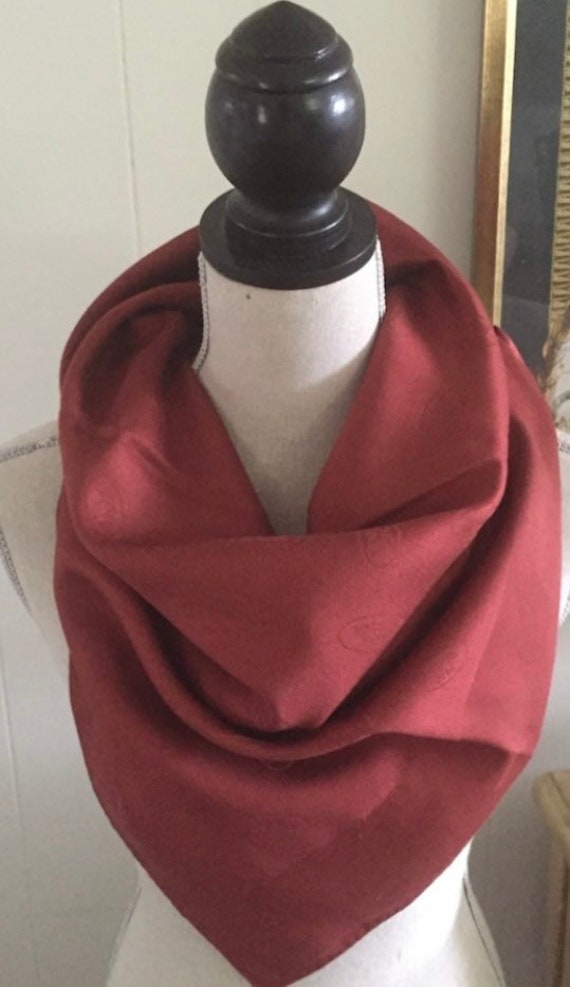 Vintage Silk and Wool Italian Scarf .. Free Shipp… - image 1