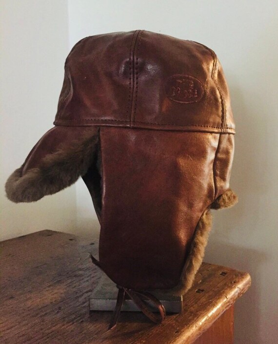 Italian Leather  Cap .. Free Shipping - image 5