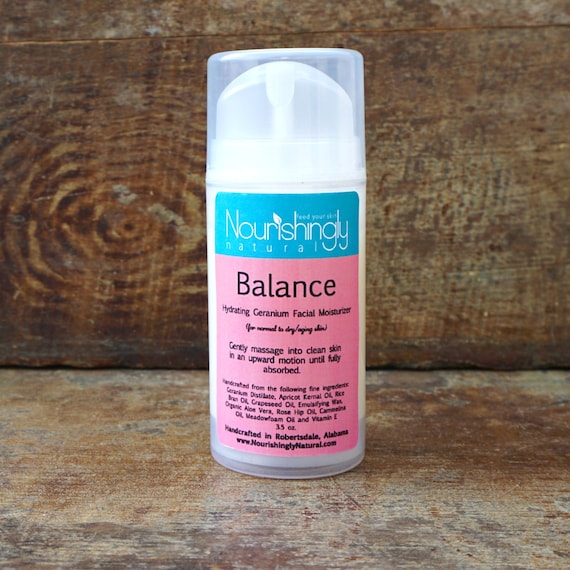 Natural Face Cream Organic Face Moisturizer Vegan Botanical Etsy