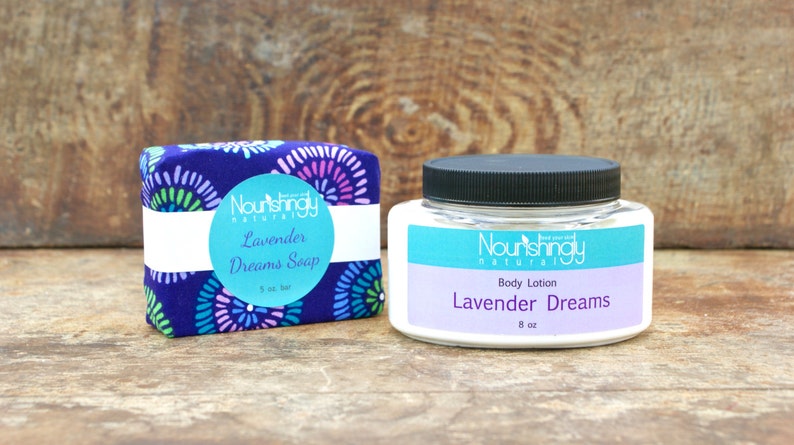 Lavender Body Lotion, Organic Lavender Essential Oil Lotion, Small Batch Skincare, Paraben Free, Dye Free Lotion, Large Lavender Hand Cream image 4