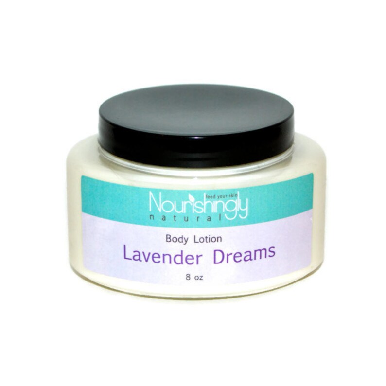 Lavender Body Lotion, Organic Lavender Essential Oil Lotion, Small Batch Skincare, Paraben Free, Dye Free Lotion, Large Lavender Hand Cream image 5