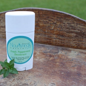 Peppermint Deodorant, Aluminum Free Natural Deodorant for Men or Women, Essential Oil Deodorant, Mint Deodorant Stick, Natural Skincare image 1