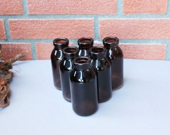 Vintage Brown Bottles Pharmacy Jars Chemist Containers Home Decor
