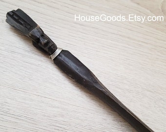 Vintage Wood African Letter Opener Envelope Knife