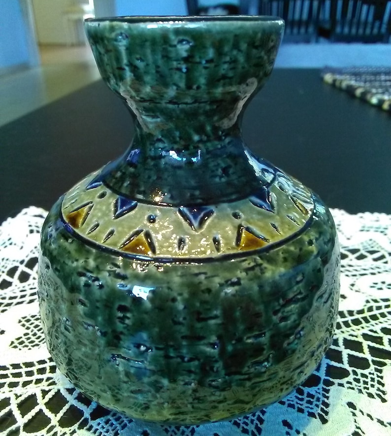 Scandinavian design Swedish vintage 1970.. Yngve Blixt design Ceramic vase H\u00f6gan\u00e4s Ceramic Yngve Blixt vase H\u00f6gan\u00e4s vase
