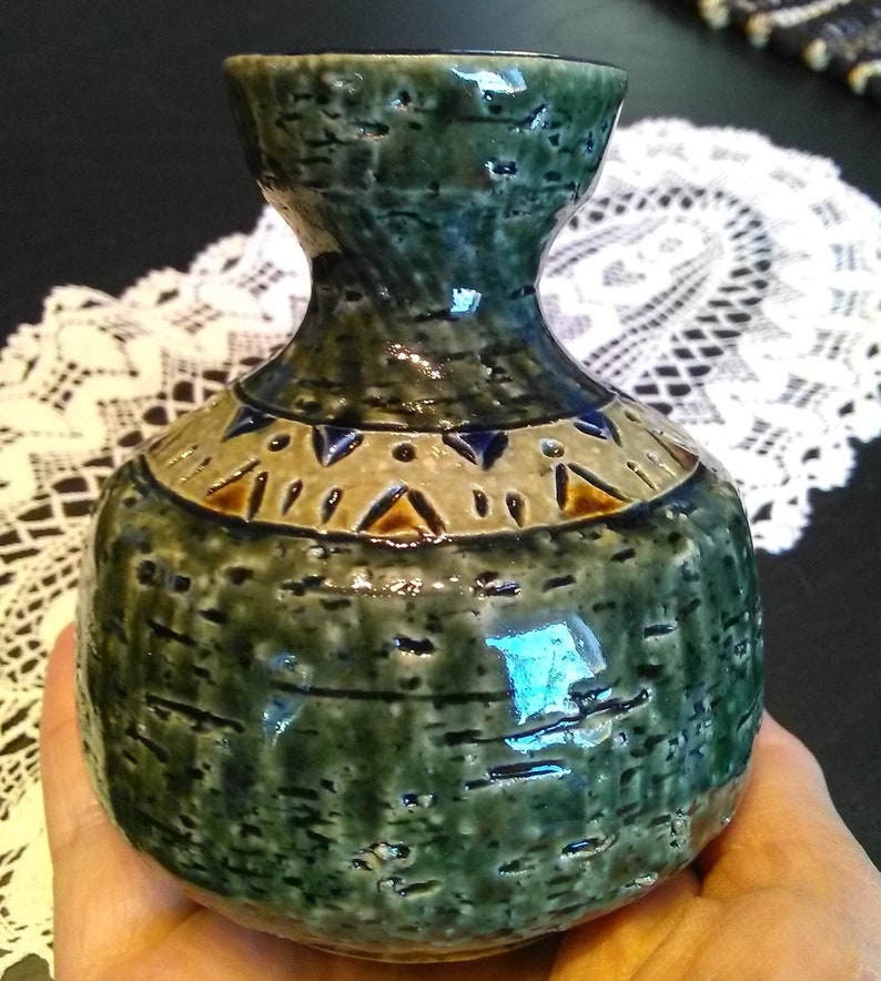Scandinavian design Swedish vintage 1970.. Yngve Blixt design Ceramic vase H\u00f6gan\u00e4s Ceramic Yngve Blixt vase H\u00f6gan\u00e4s vase