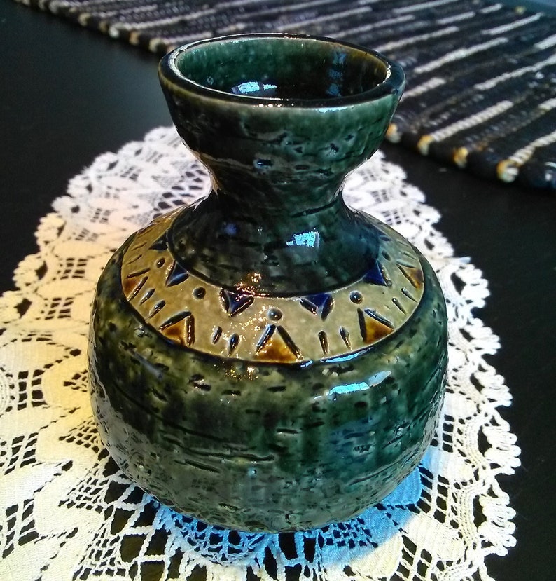 Scandinavian design Swedish vintage 1970.. Yngve Blixt design Ceramic vase H\u00f6gan\u00e4s Ceramic Yngve Blixt vase H\u00f6gan\u00e4s vase