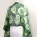 see more listings in the Green silk scarfs section