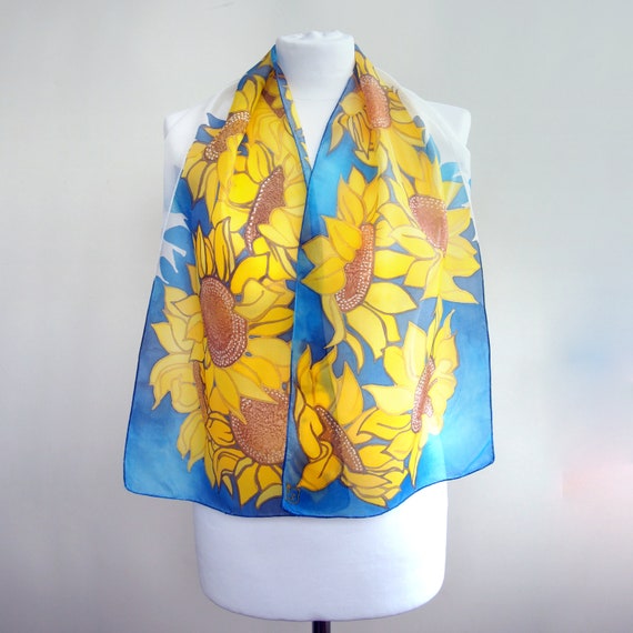 yellow silk scarves