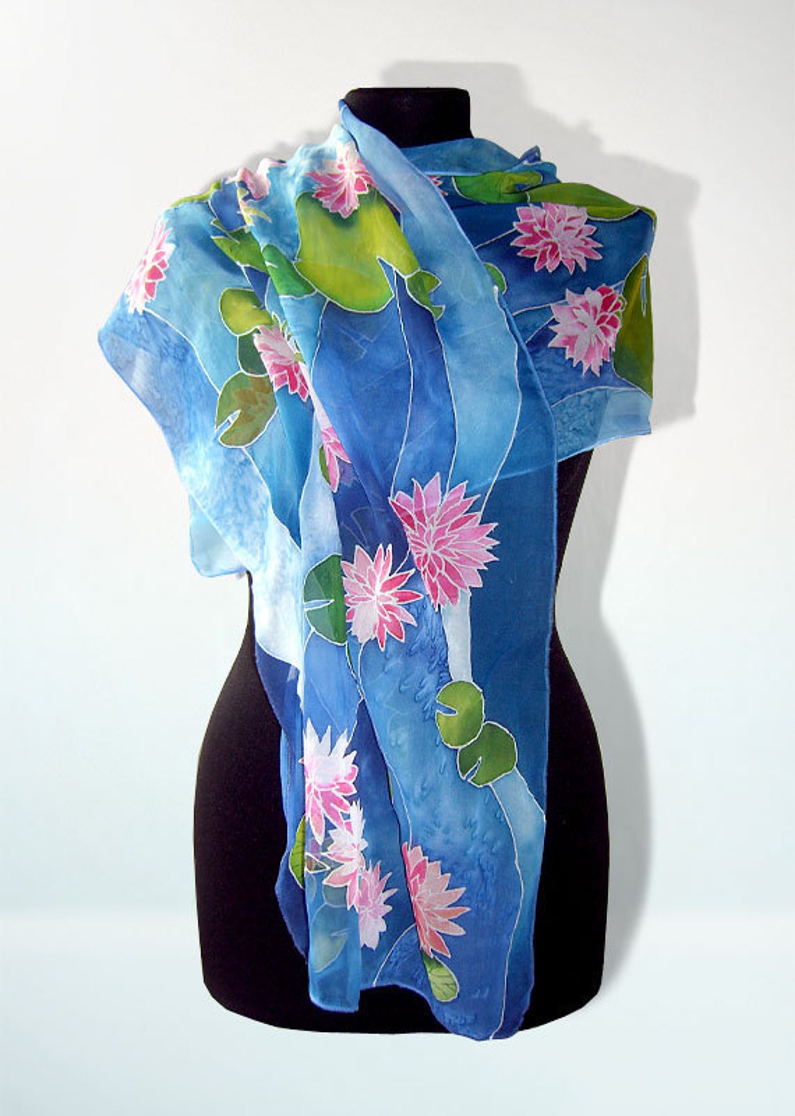 Water Lily Silk Scarf main image 1