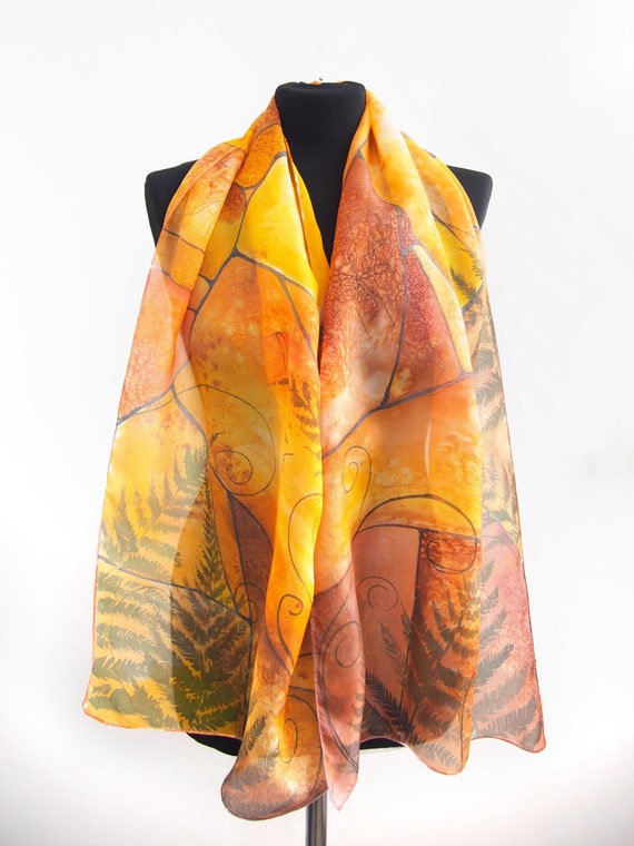 Scarf Soft Silk with Flying Bugs Scarf Soft Silk with Flying Bugs