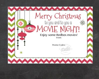 christmas redbox movie printable use it to gift promo codes or code movie night redbox gift certificate instant download - Redbox Christmas Movies christmas redbox movie printable use it to gift promo codes or code movie night redbox gift certificate instant download - Redbox Christmas Movies