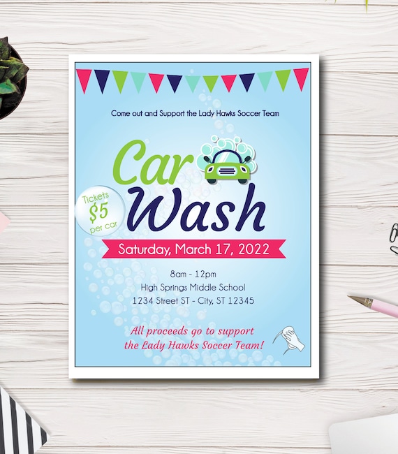 Car Wash Fundraiser Flyer School Flyer Church Flyer Sport Flyer Car Car Wash Fundraiser Flyer School Flyer Church Flyer Sport Flyer Car