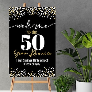 Customizable Reunion Welcome Poster | DIY Printable Template (24x36" )