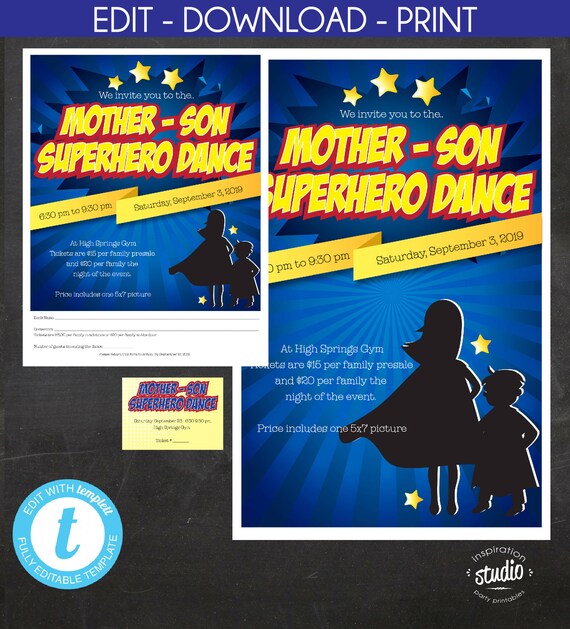 Retro Sock Hop V1 Photoshop Template