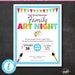 Family Art Night Event Flyer Template Painting Night - Etsy