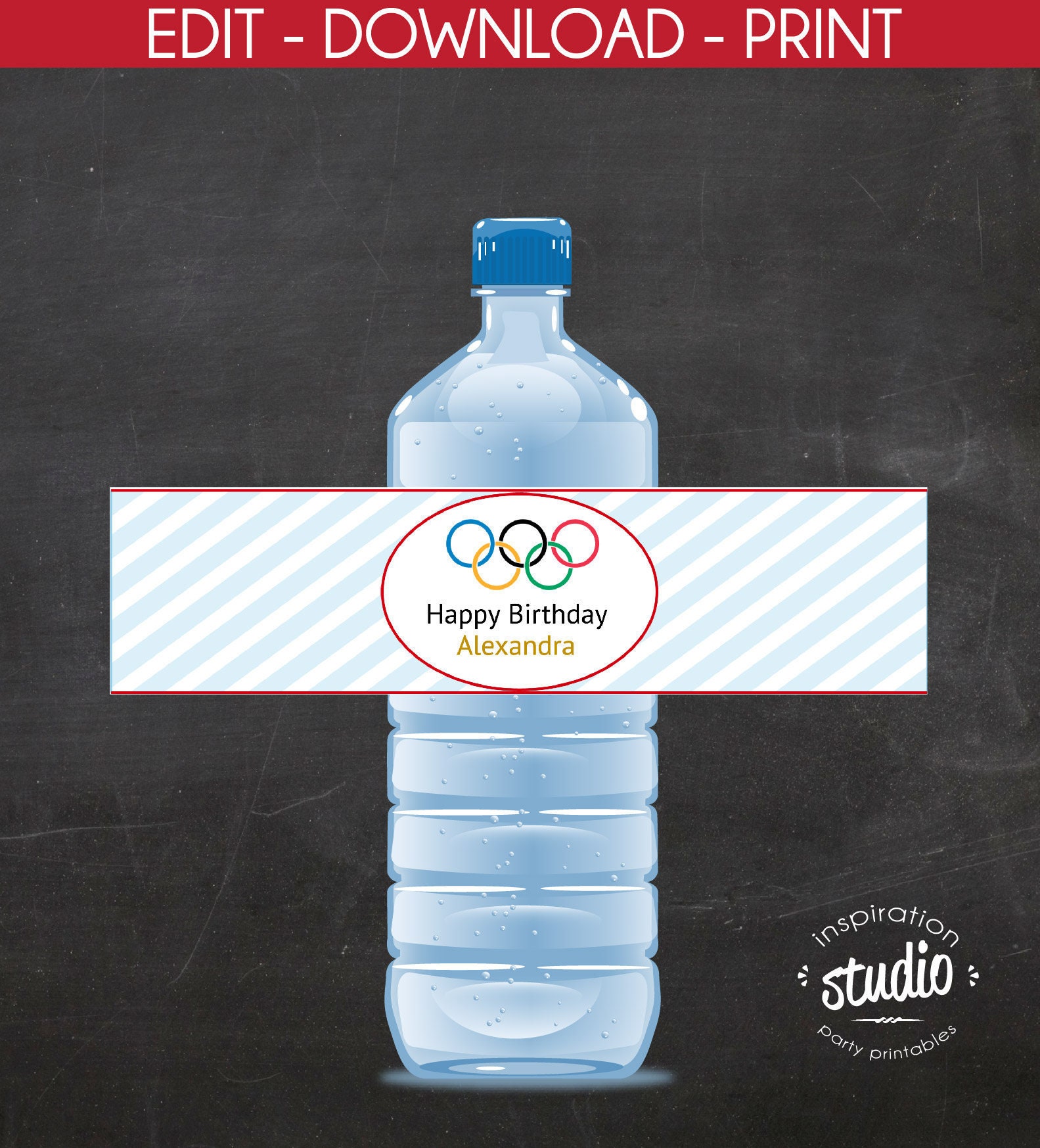 custom olympics water bottle wrappers olympic games water etsy