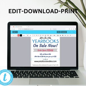 Yearbook Sale Flyer Template, School Template, Yearbooks on Sale Now ...
