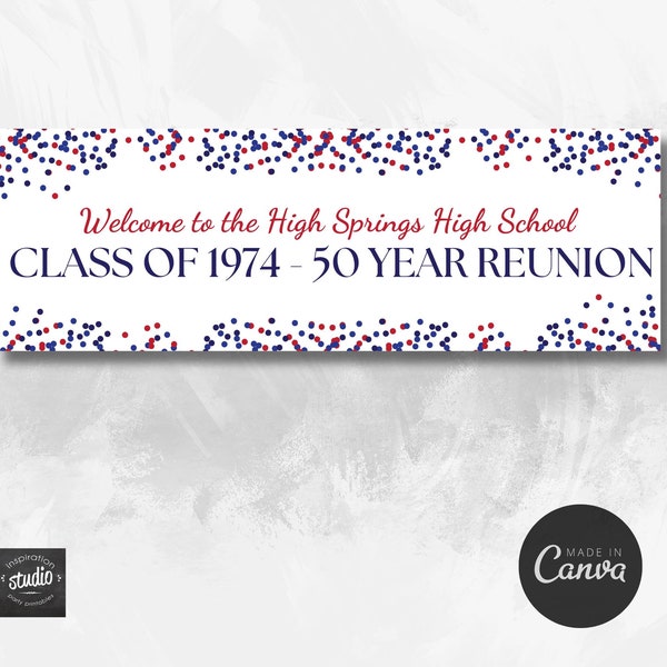 Reunion Banner - Etsy
