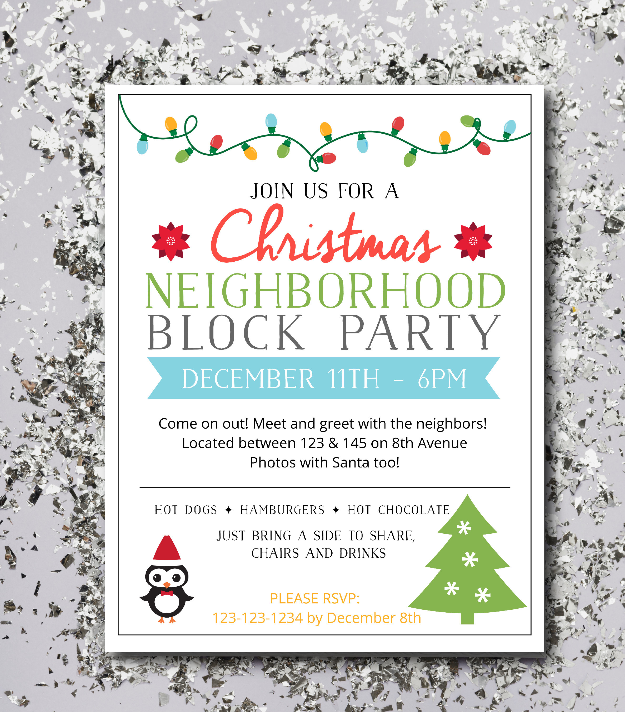 Christmas block party ideas Clearance