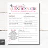 PRINTABLE PDF - Sweet Spring Questionnaire (gift Exchange, Gift Ideas ...