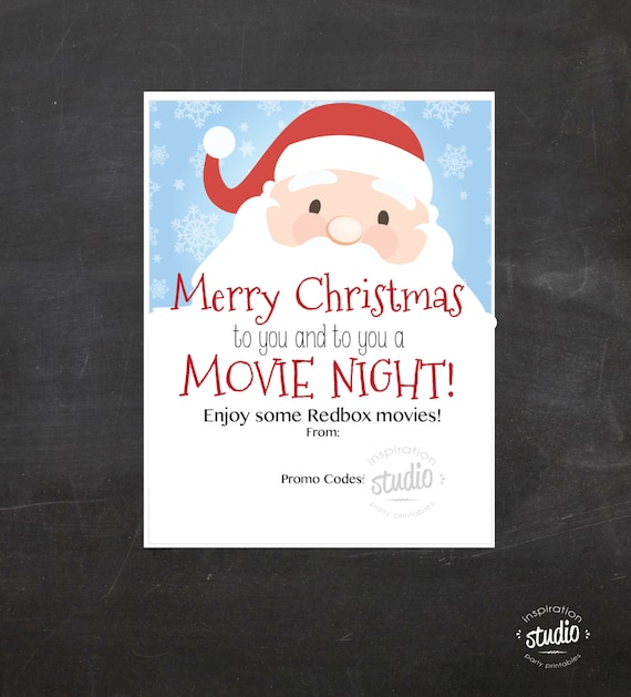 christmas redbox movie printable use it to gift promo codes movie night redbox gift certificate instant download - Redbox Christmas Movies christmas redbox movie printable use it to gift promo codes movie night redbox gift certificate instant download - Redbox Christmas Movies