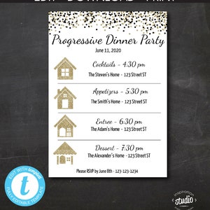 Progressive Dinner Party Invite Template Neighborhood Dinner Party Progressive Dinner Party Invite Template Neighborhood Dinner Party