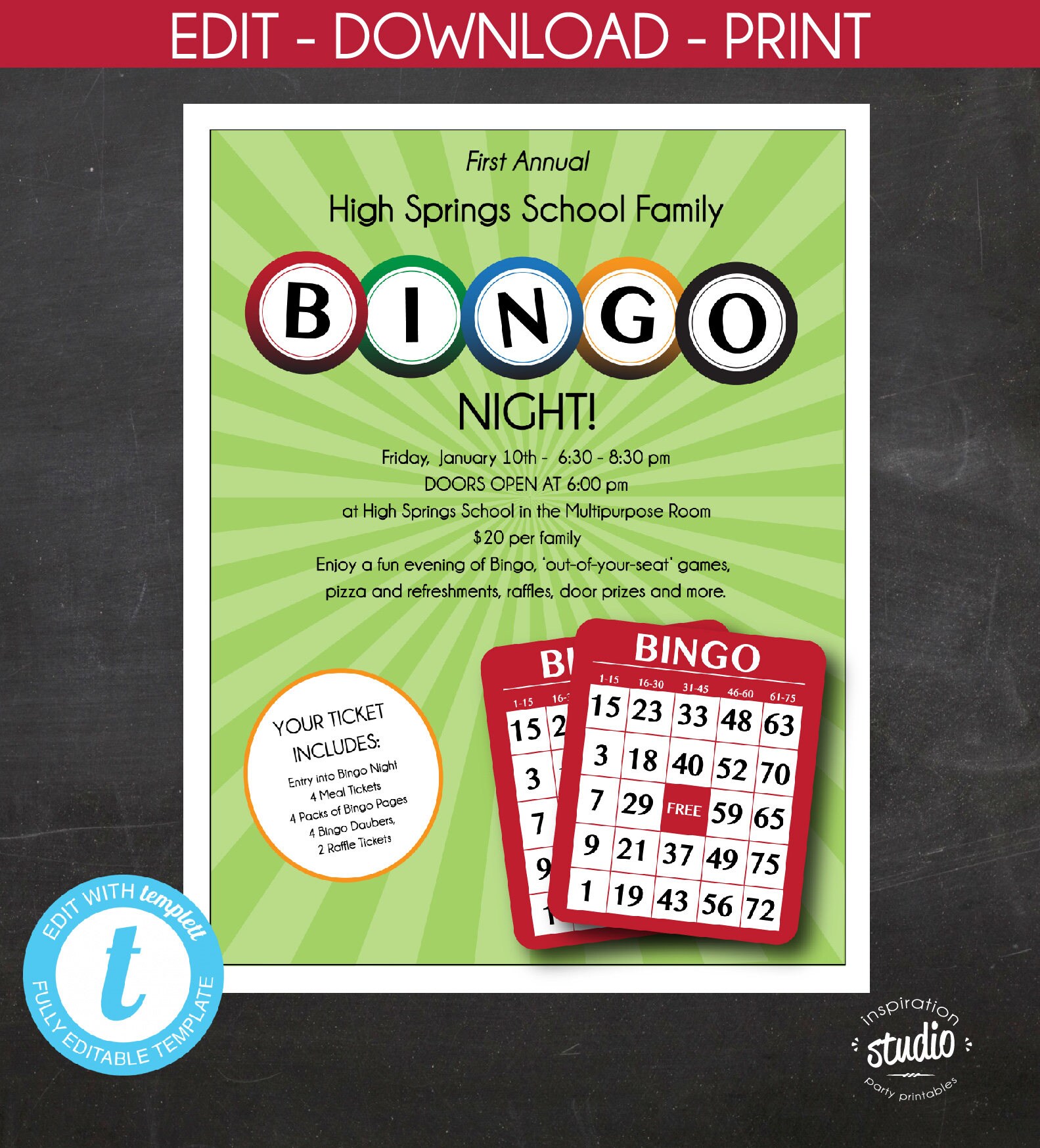 Bingo Night Flyer Template