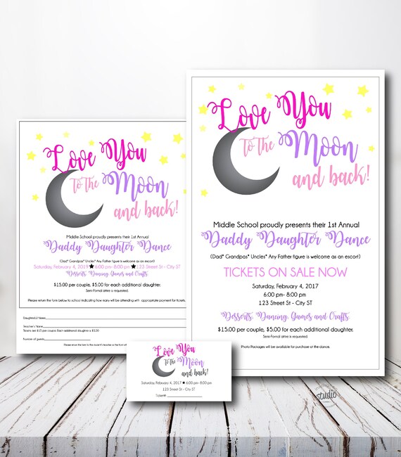 Love you to the Moon and back dance, Daddy Daughter Dance, Father and