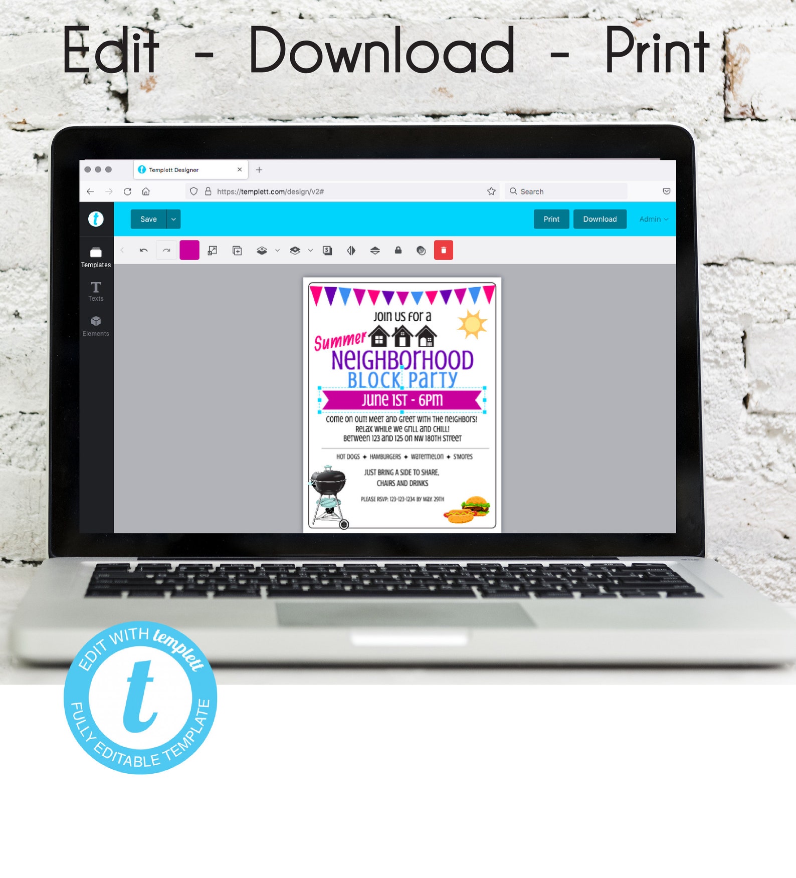 city grounds blocks flyer