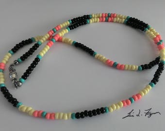 Jim Morrison Cobra 1970 California Special bead necklace/Hippie bead necklace/rocker bead necklace/Love bead necklace/zen beads