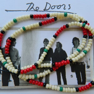 Jim Morrison Cobra Necklace Authentic Replica 1991 The Doors Movie Necklace/love beads/hippie jewelry beads/Jim Morrison Necklace/The Doors