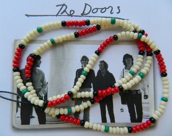 Jim Morrison Cobra Necklace Authentic Replica 1991 The Doors Movie Necklace/hippie necklace/hippie jewelry/ bead necklace/Jim Morrison