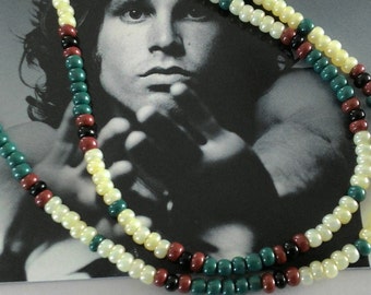 Jim Morrison 1967 collier Cobra vintage Version2 séance photo collier de perles Cobra authentique/réplique