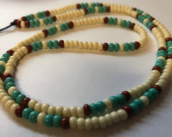 The 461 Ocean Boulevard Custom Bead Necklace. Boho bead necklace. Hippie bead necklace.