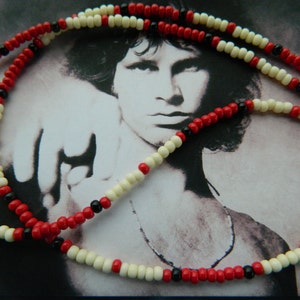 Jim Morrison 1980 Limited Edition Modern/ Red Cobra Necklace/Jim Morrison necklace/Hippie Jewelry/Hippie necklace/rock music jewelry image 3