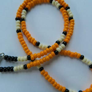 Coral snake necklace/bead necklace/ hippie necklace/hippie bead necklace/Surfer jewelry/Surfer necklace
