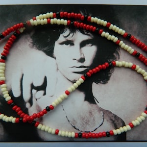Jim Morrison 1980 Limited Edition Modern/ Red Cobra Necklace/Jim Morrison necklace/Hippie Jewelry/Hippie necklace/rock music jewelry image 4