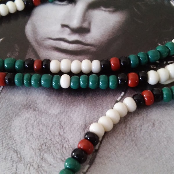 Jim Morrison Cobra Necklace/1967 Reverse Colors Young Lion Photo Shoot Necklace/Vintage Style